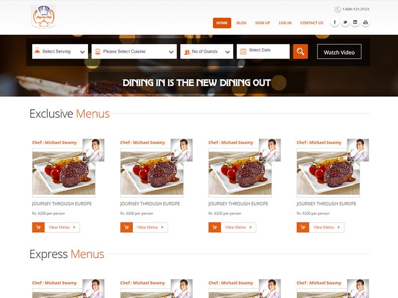 Hopping Chef Responsive Web Design