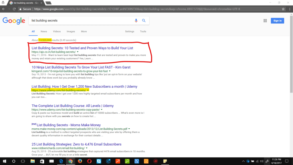 list building secrets