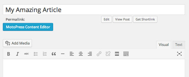 MotoPress Content Editor Button
